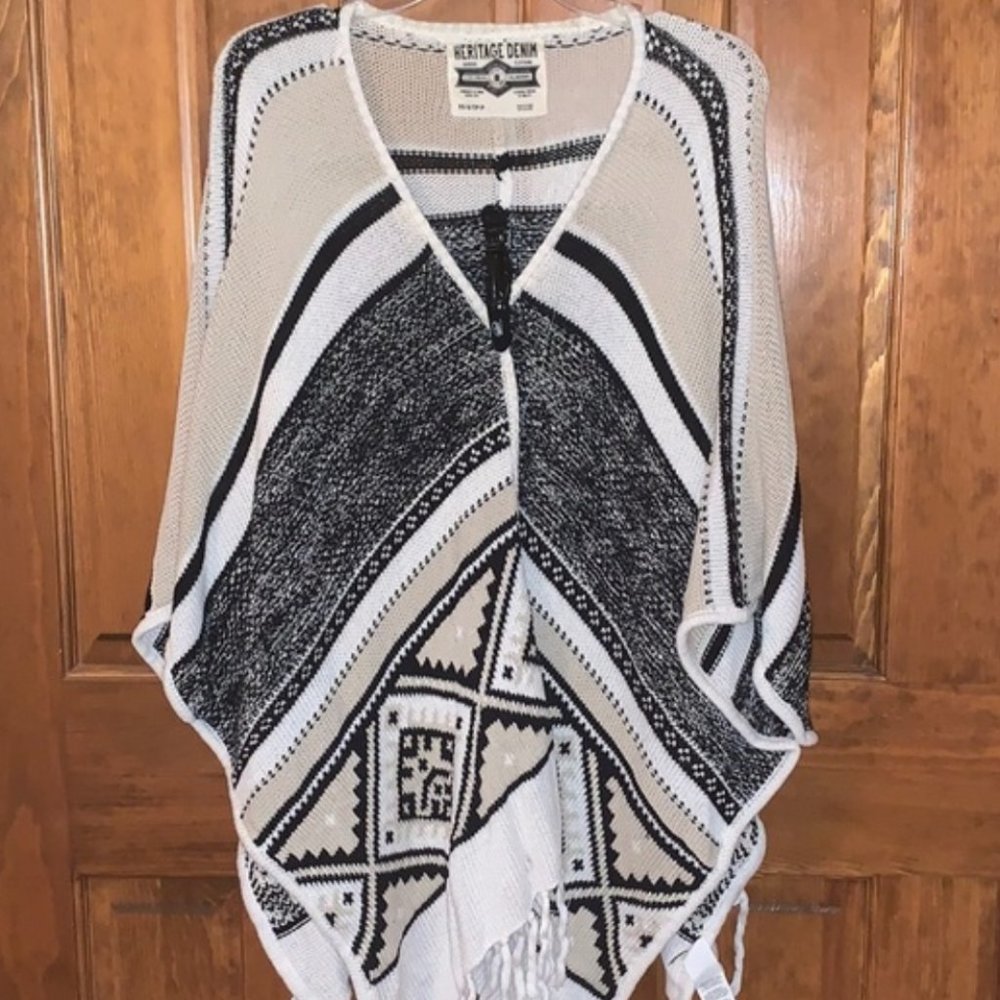 XS heritage denim shawl